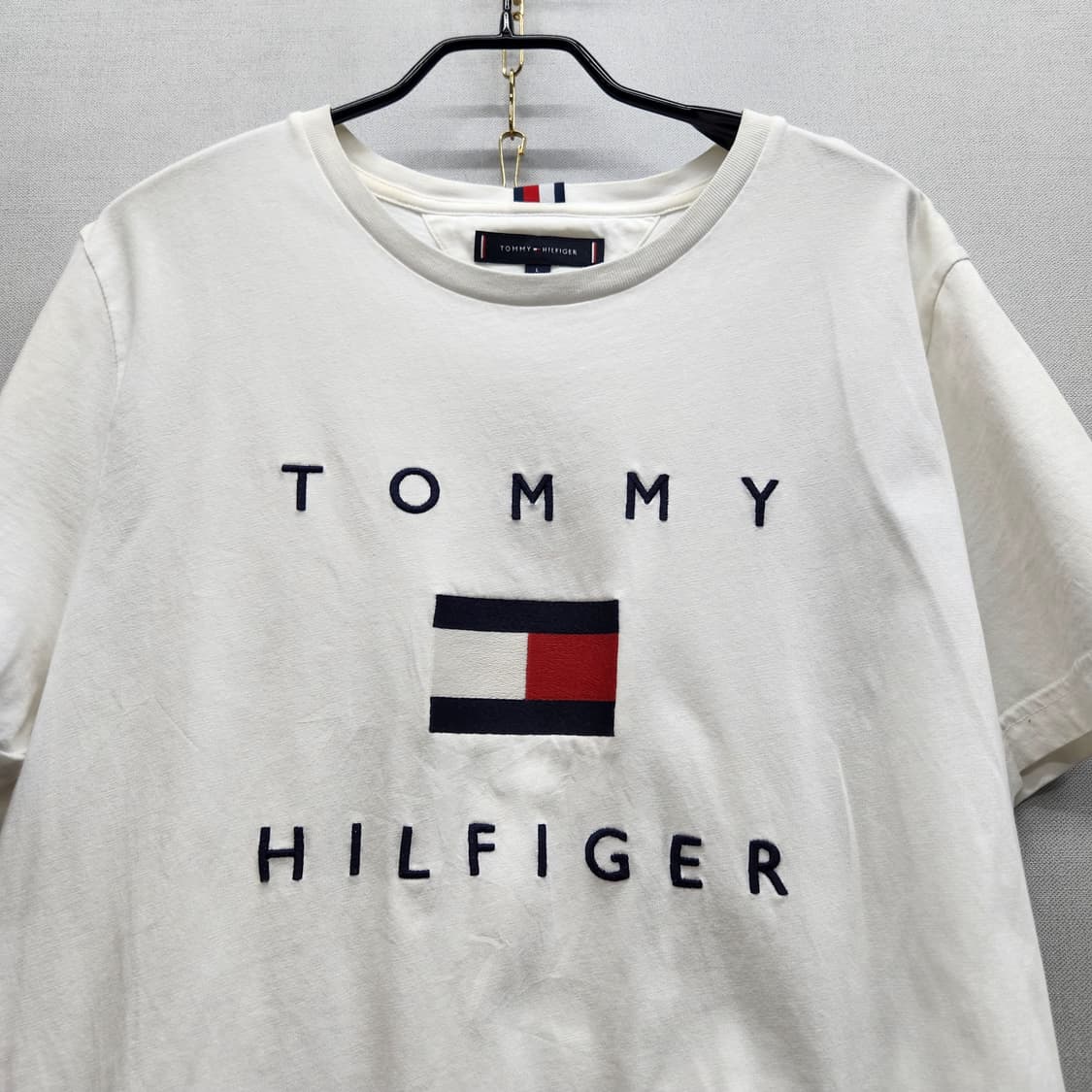 타미힐피거 빅로고 자수 반팔티 L(M~L) 상품이미지2