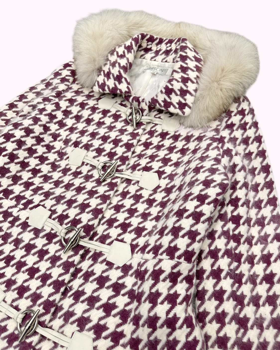 fluffy angora fur hood duffle coat 상품이미지2