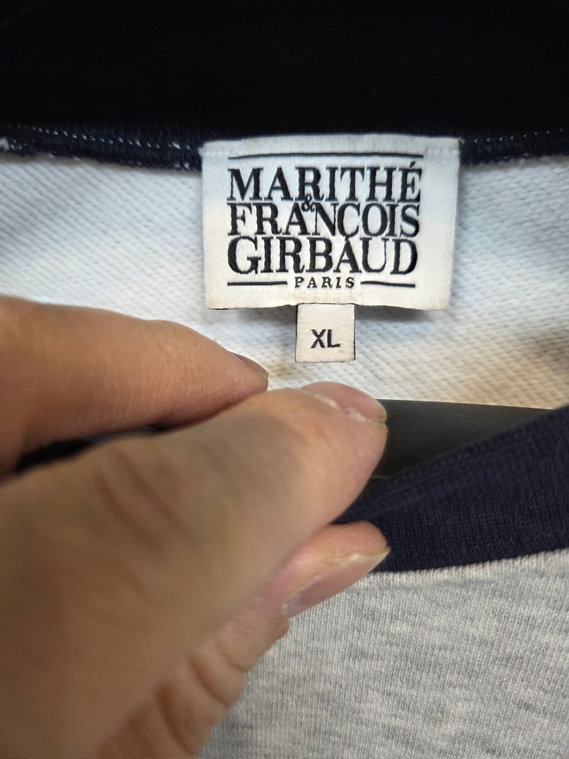 마리떼프랑소와저버 클래식로고 래글런 맨투맨 xl 상품이미지3