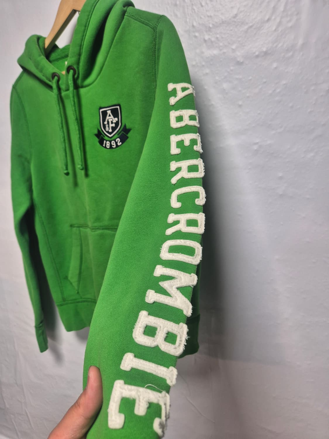 아베크롬비  그린 후드티 S 사이즈(상태A급) 상품이미지3