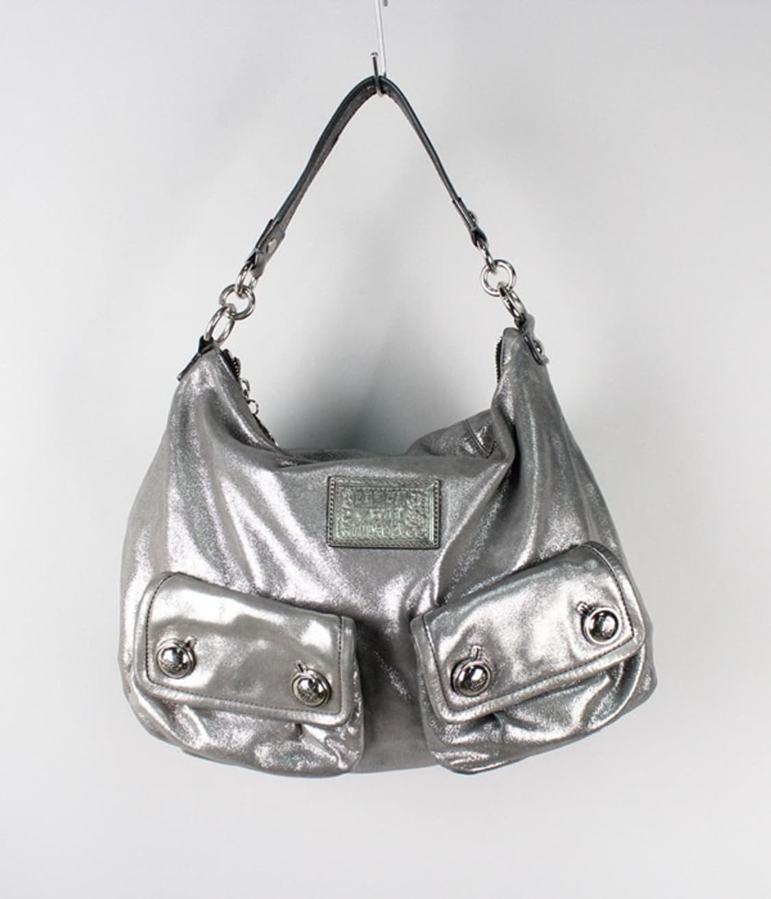 COACH 매탈릭 가죽 숄더백 상품이미지1