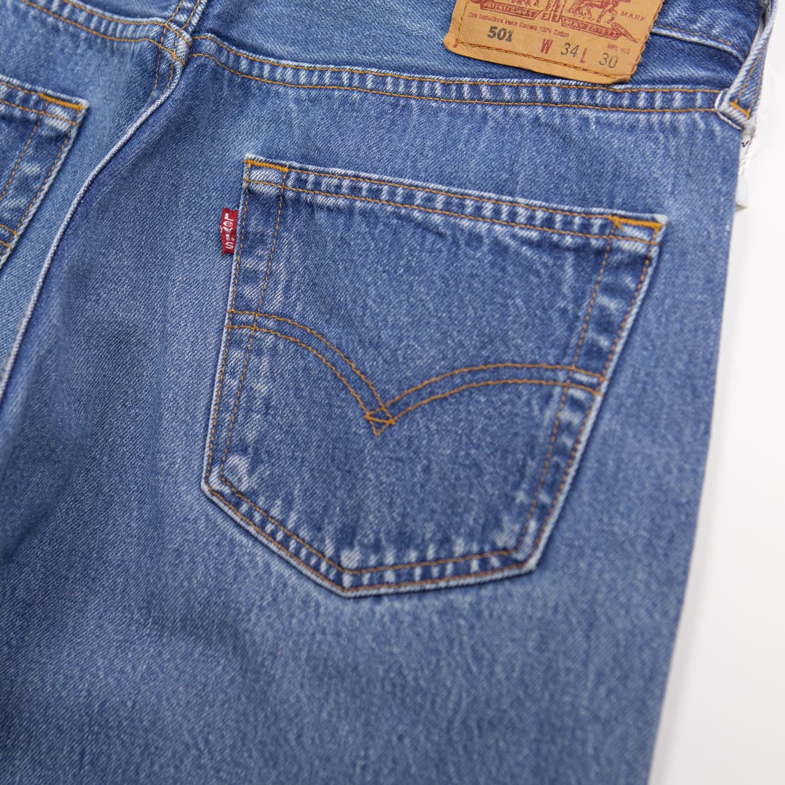 90s 리바이스 501 스트레이트 핏 데님 팬츠 34 상품이미지5