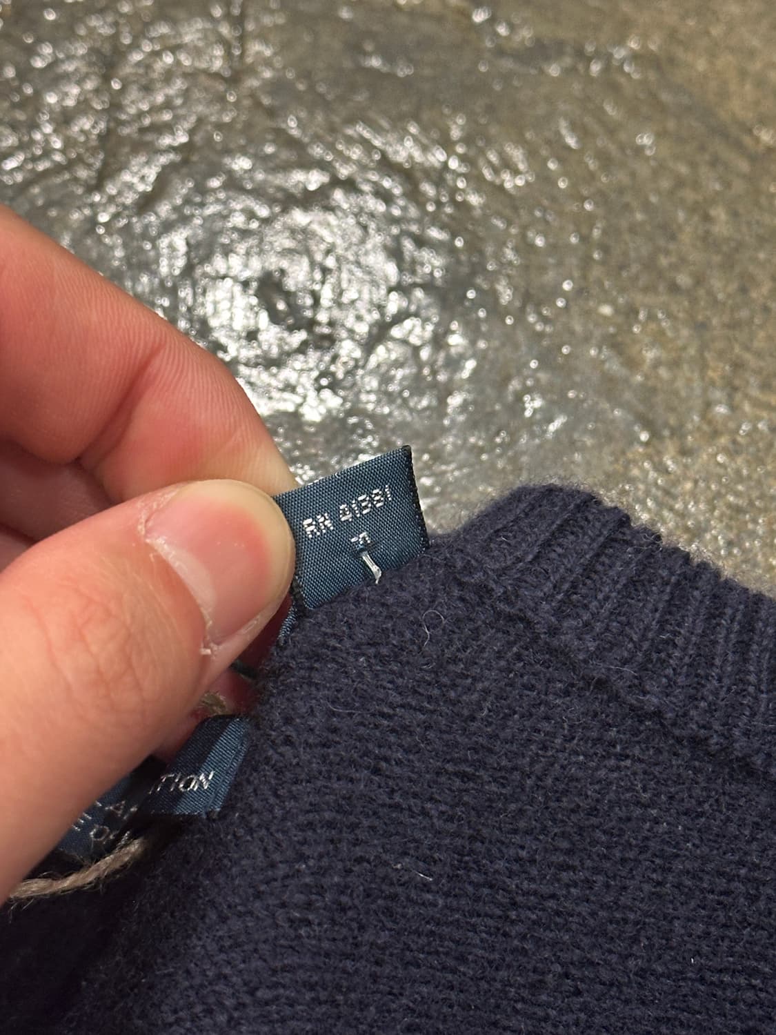 폴로 랄프로렌 렘스울 네이비 V넥 니트 L 상품이미지5