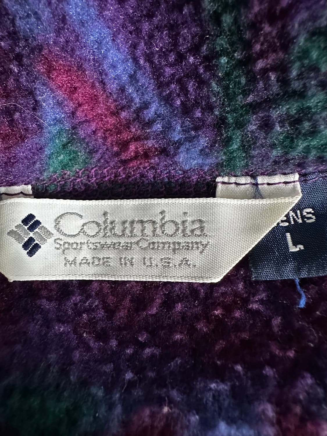 90s usa 콜롬비아 아즈텍 신칠라 플리스 상품이미지6