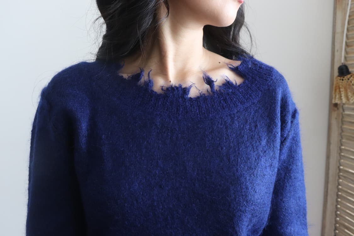 [Perverze] Wool & Mohair Damage Knit 상품이미지2