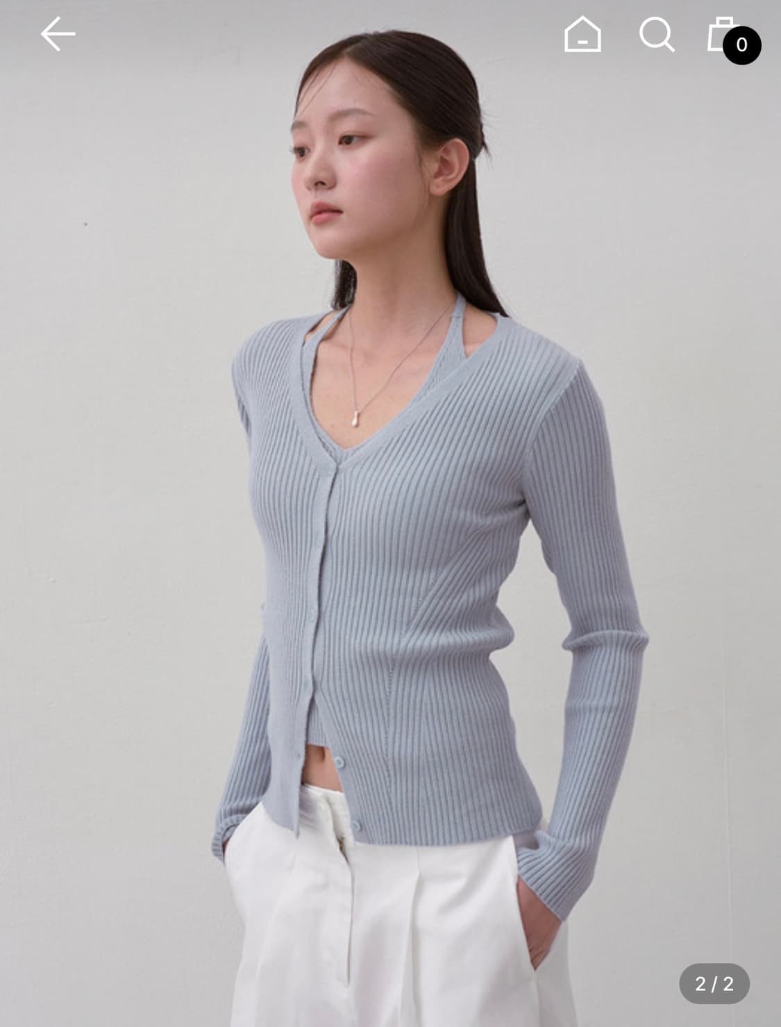 어윗 홀터넥 가디건 세트 HALTER NECK CARDIGAN 상품이미지1