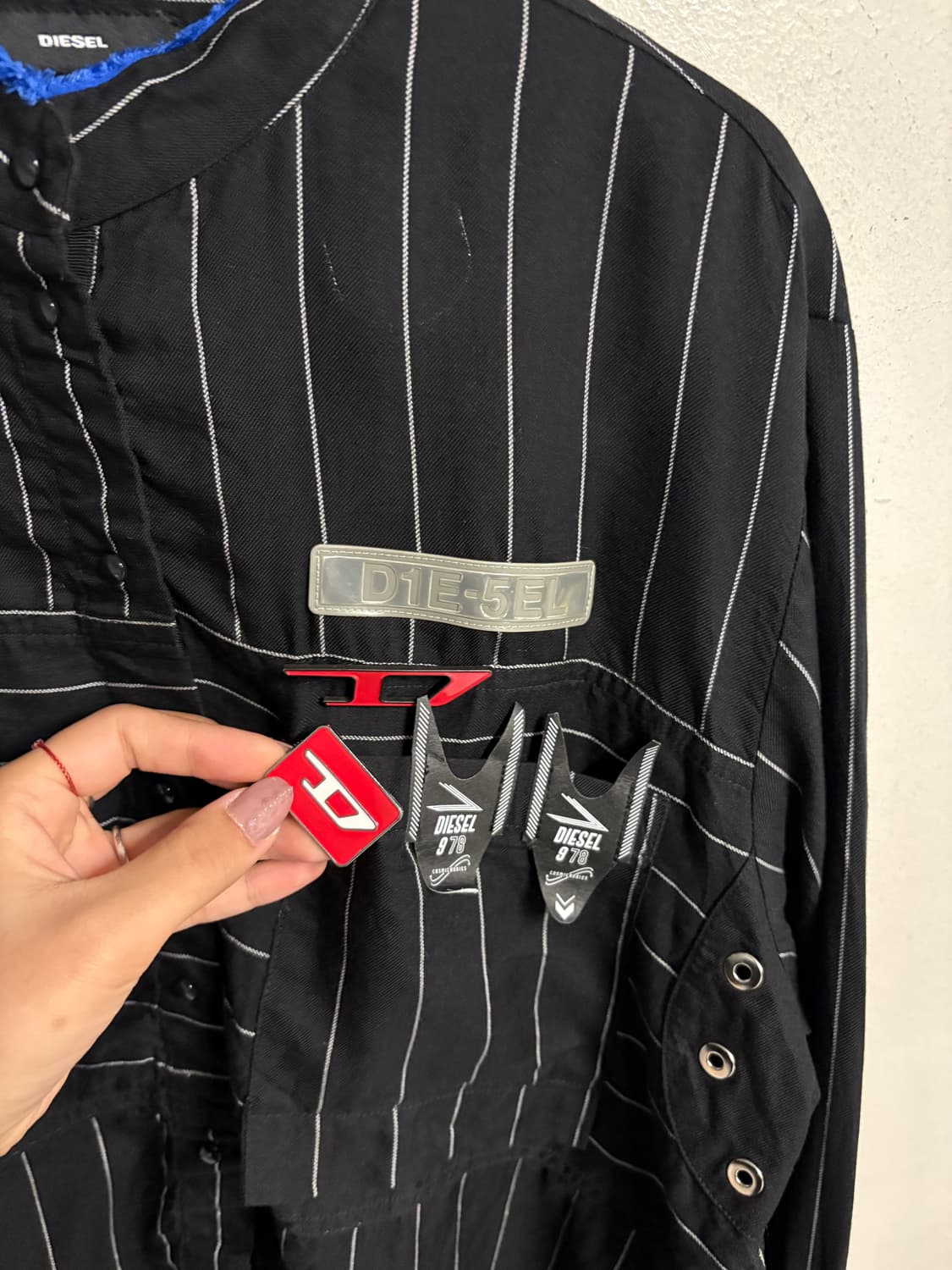 DIESEL deconstructed pinstripe shirt  상품이미지10
