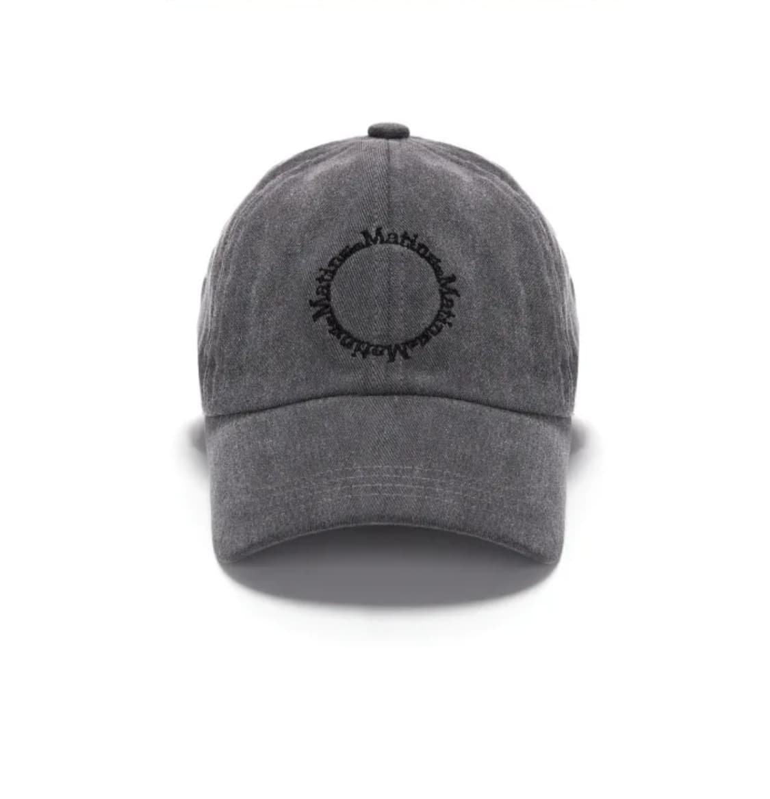(새상품)마뗑킴 Macaron logo ball cap (Charcol) 상품이미지1