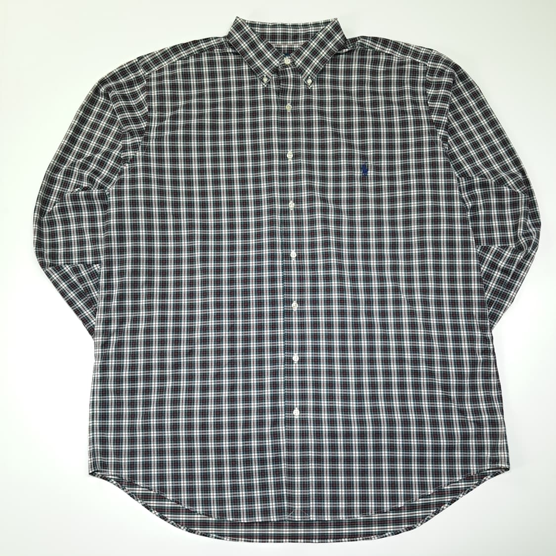 CL675 XLT 폴로 모던 블랙워치 타탄체크 QR 셔츠 남방 상품이미지1