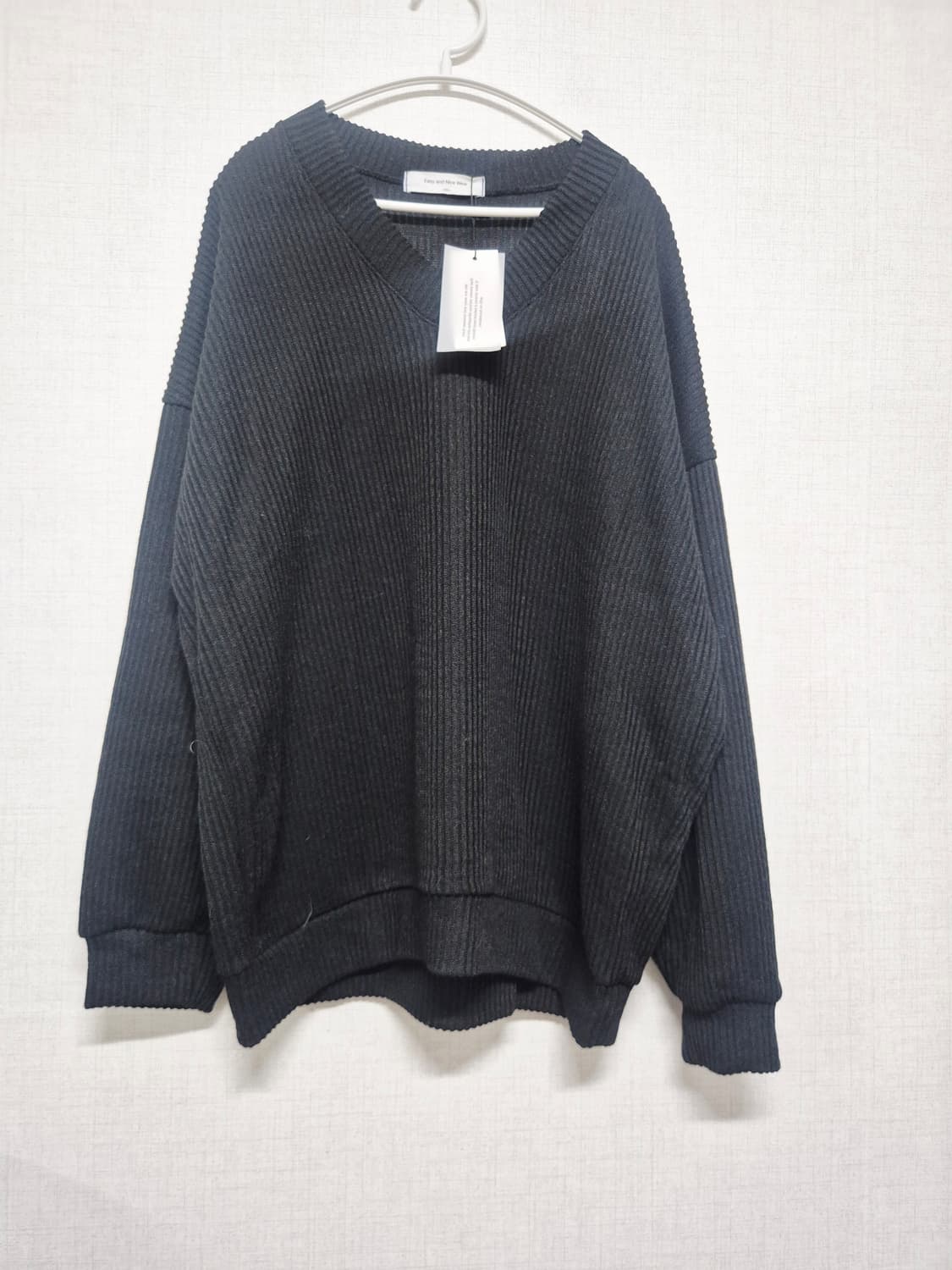 블랙 오버핏 니트 상품이미지1