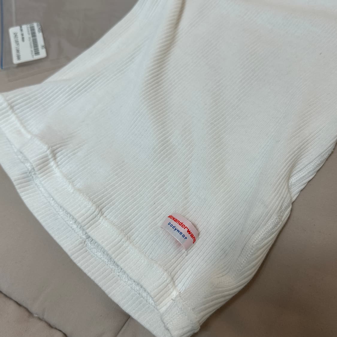 알렉산더왕 바디웨어 화이트 골지 티셔츠 XS 상품이미지2