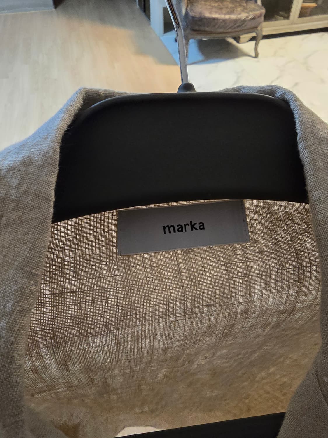 마카 MARKA 100% 린넨 오버핏 셔츠자켓 1사이즈입니다. 상품이미지5