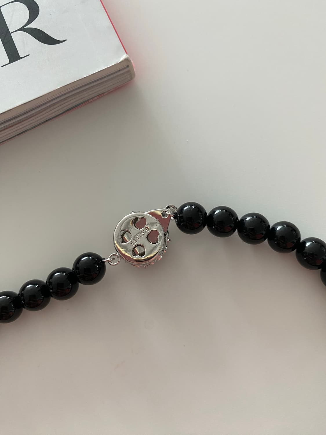블랙 비즈 목걸이 구슬 상품이미지5