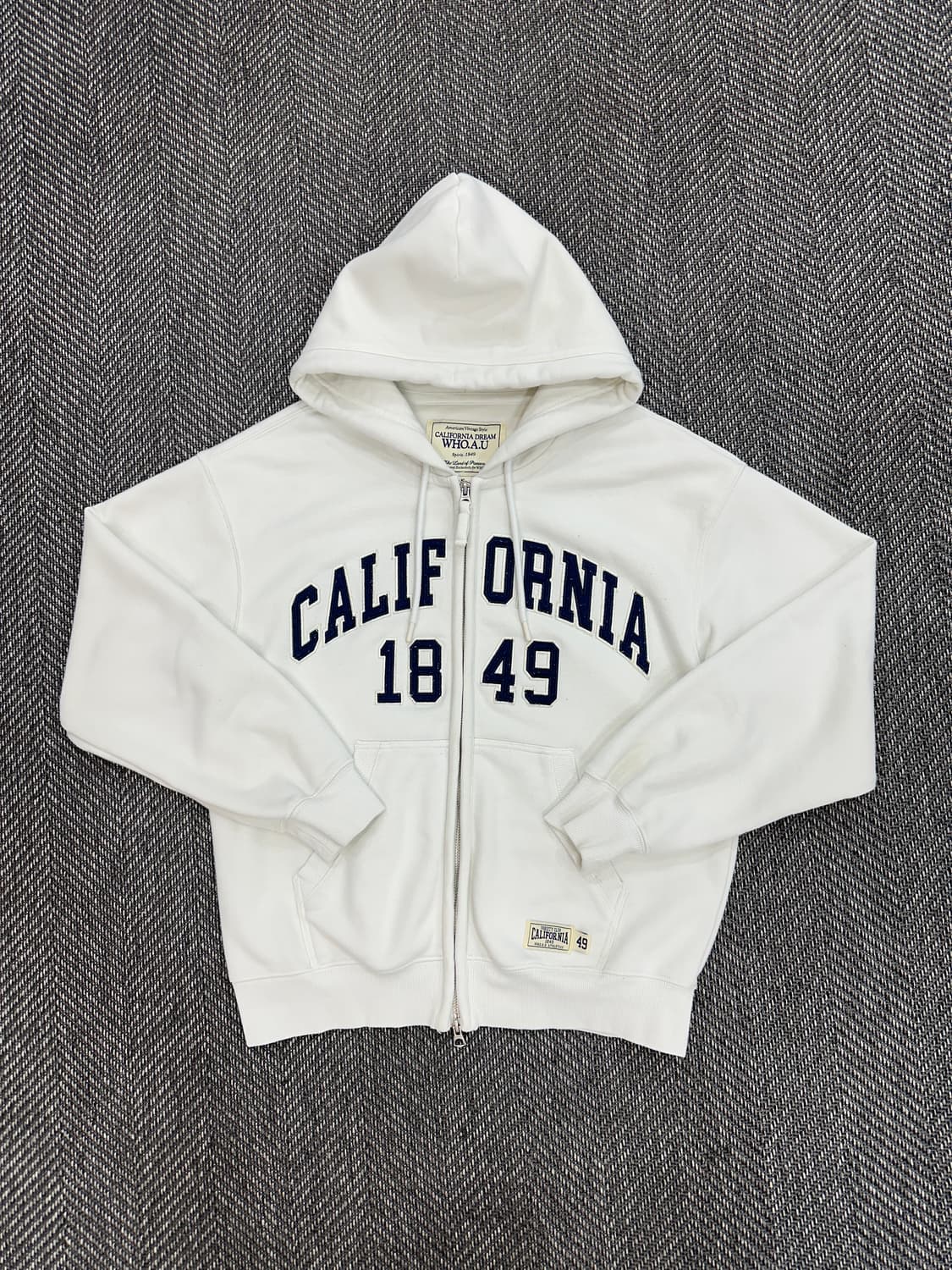 후아유 캘리포니아 후드집업 화이트 상품이미지1