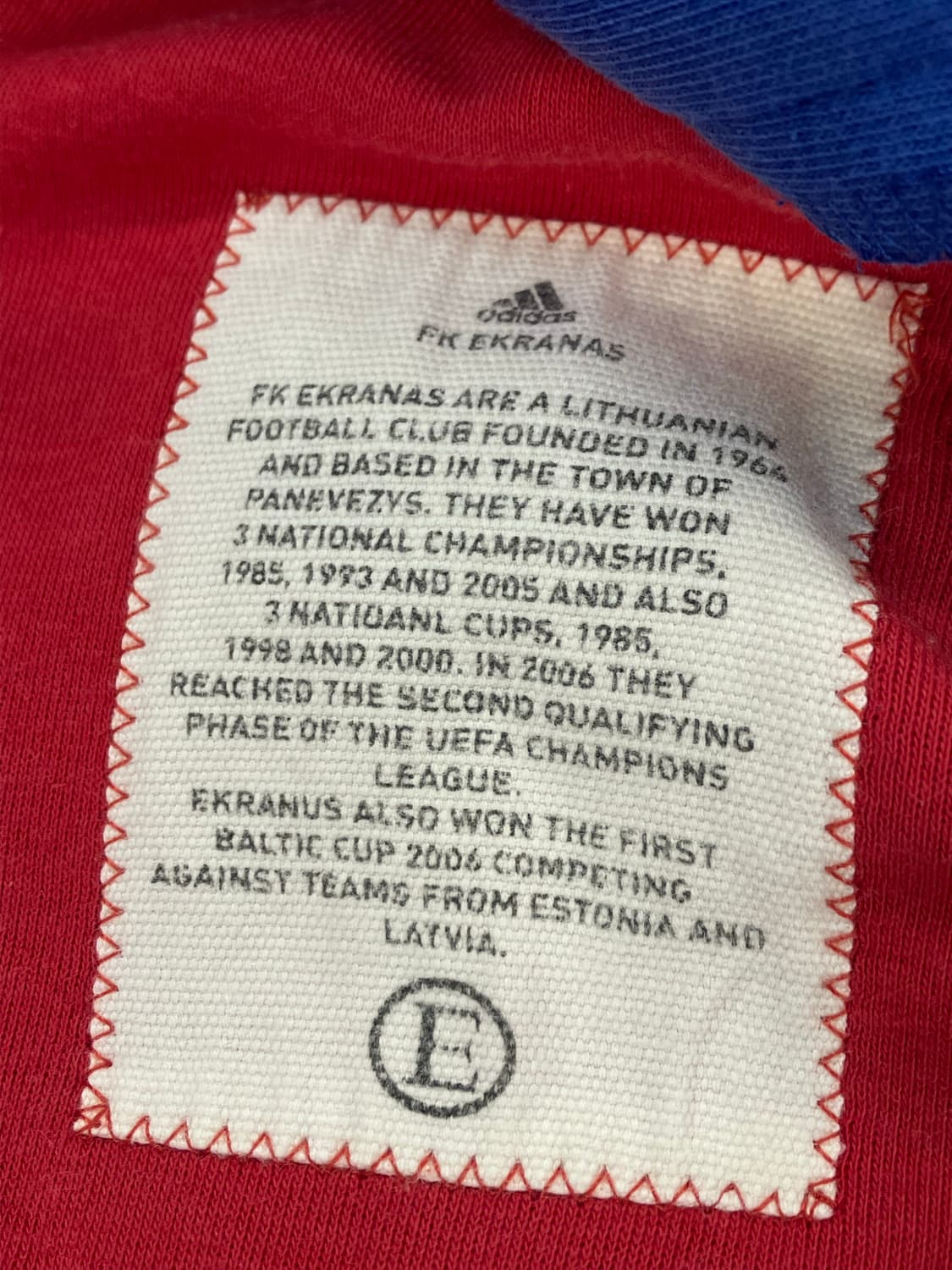 아디다스 에크라나스 유로파 트랙탑 져지 레드 S #csz2500 상품이미지5