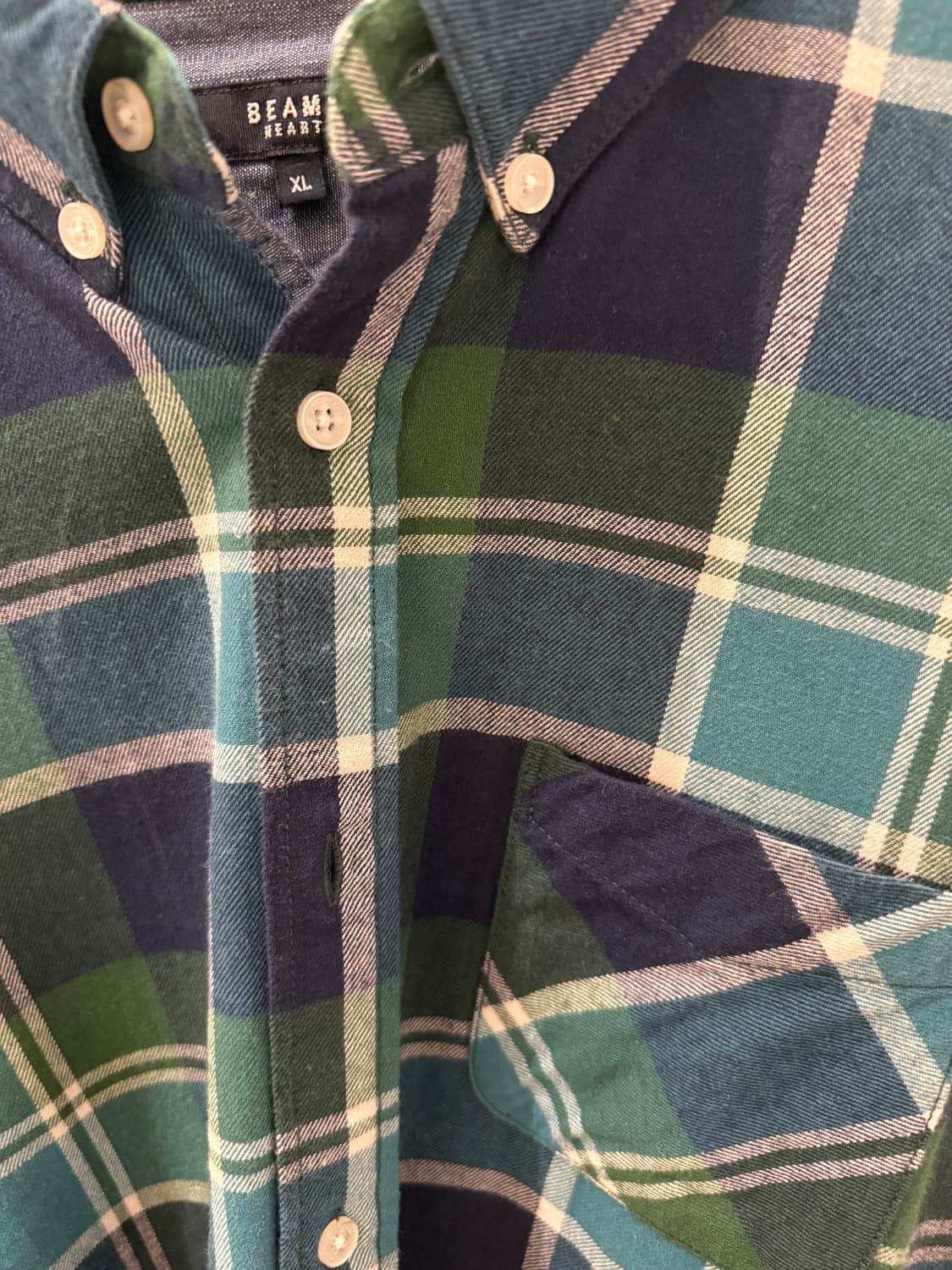 beams heart 체크셔츠 XL 상품이미지3