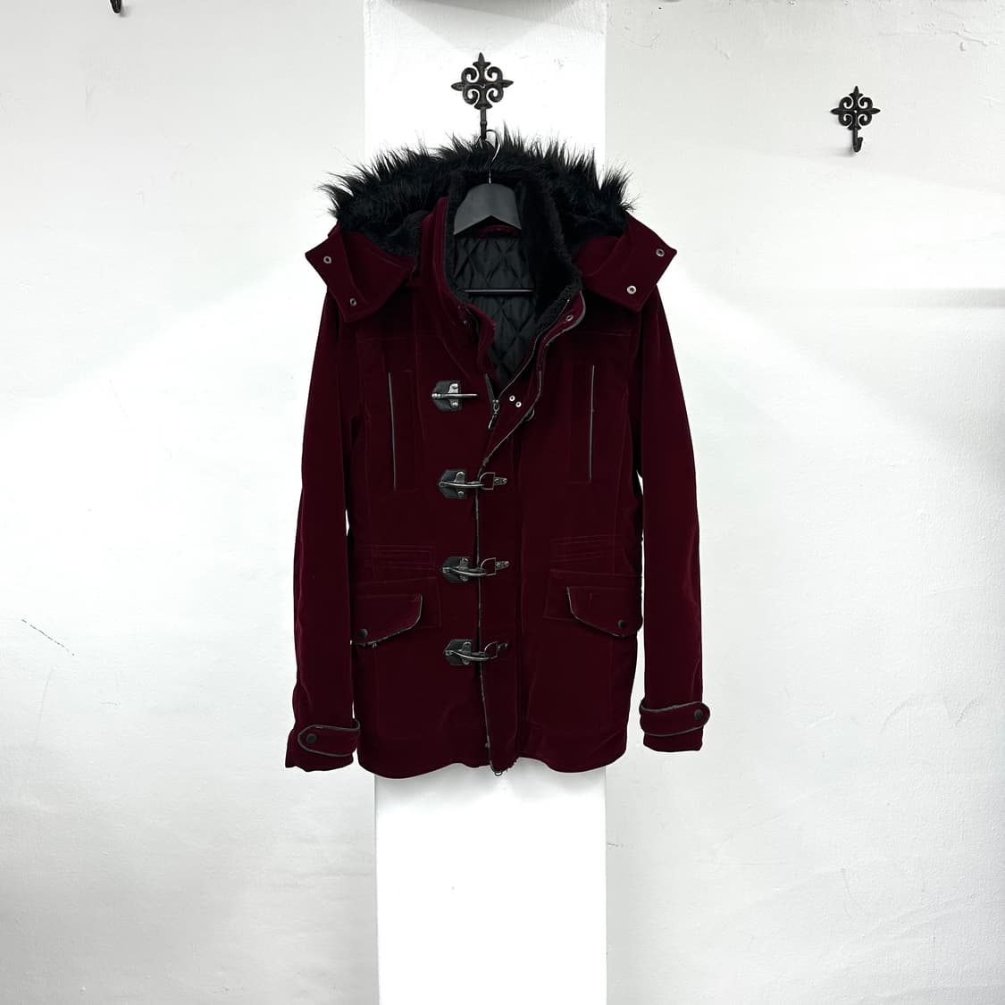 Semantic design velvet fur jacket  상품이미지4
