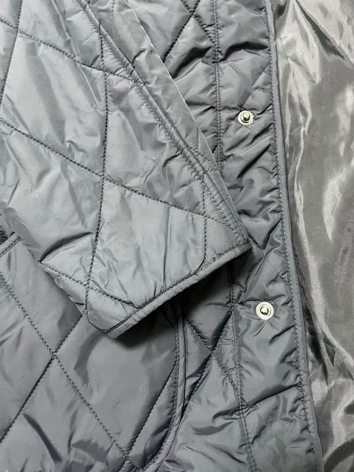 세컨모놀로그 퀼팅 롱 점퍼 m 내피 라이너 깔깔이 패딩 상품이미지6