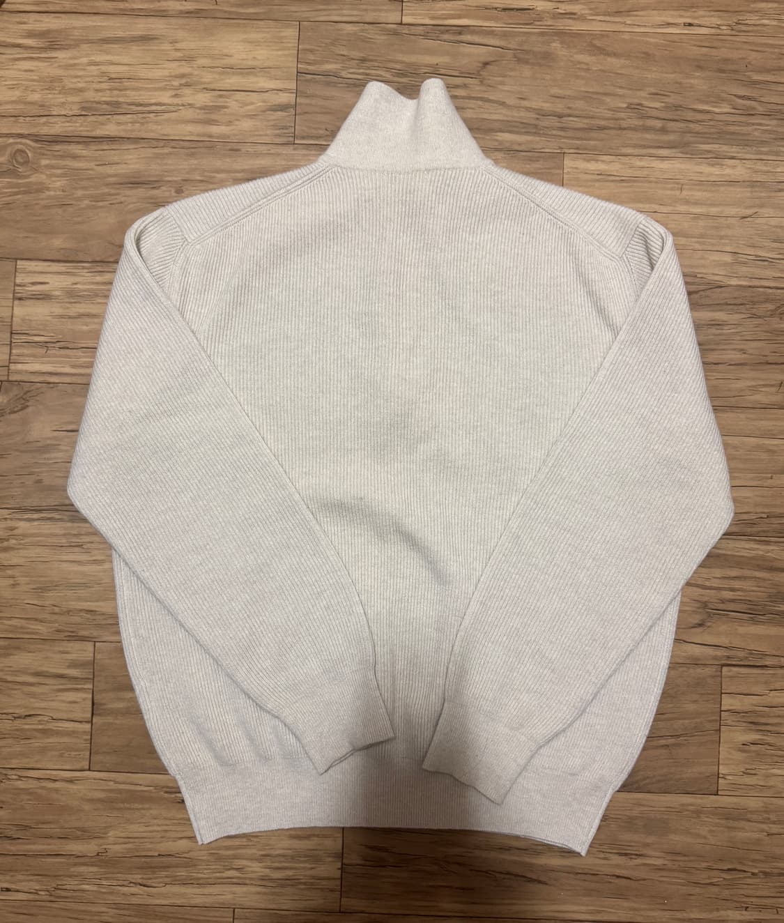 [3] 인더로우 울 코튼 립 니트 폴로 샌드멜란지 상품이미지3