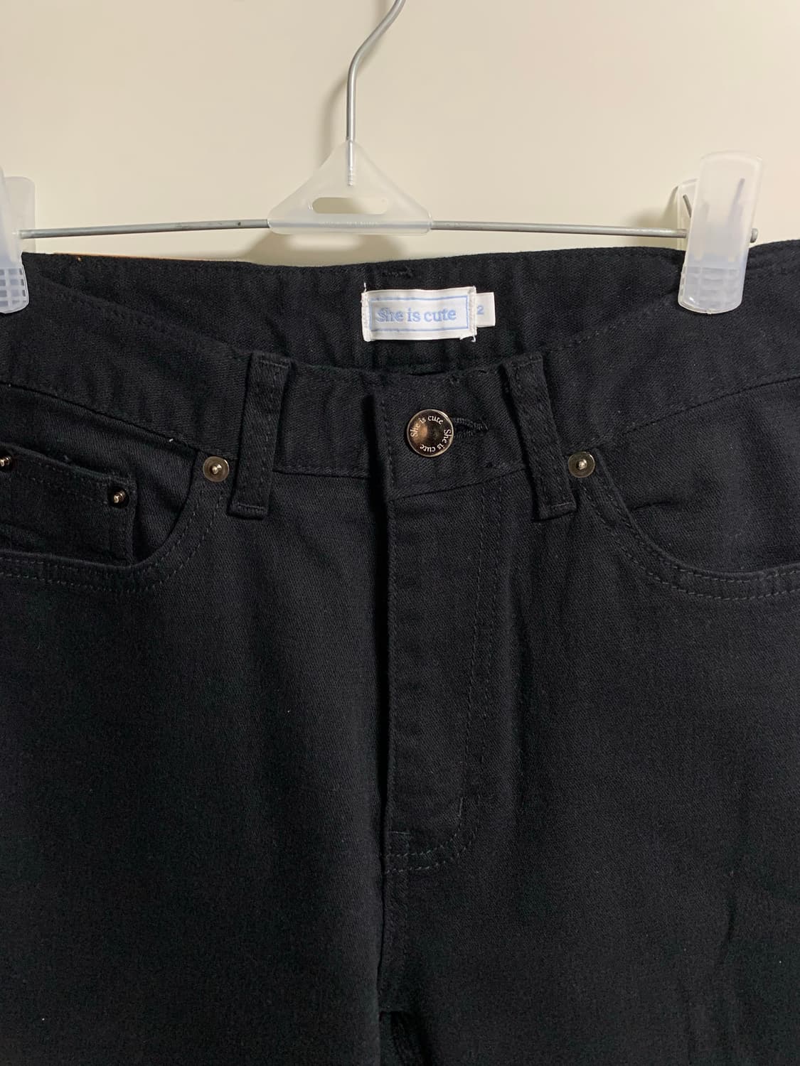 쉬이즈큐트 안나 진 2사이즈 일괄 안나슬릿진(매물템)/안나블랙진(새상품) 상품이미지3