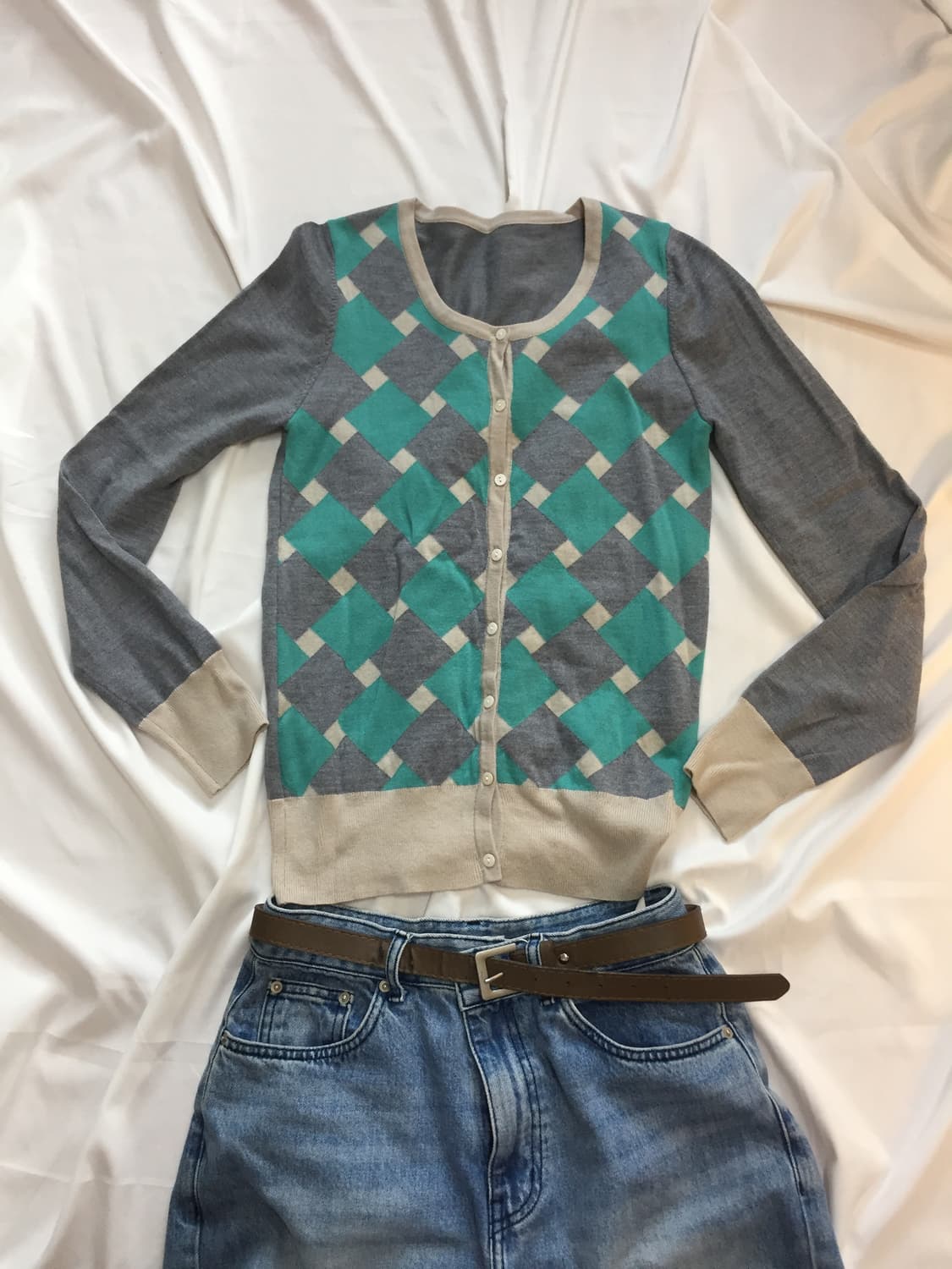 패턴 가디건 상품이미지1