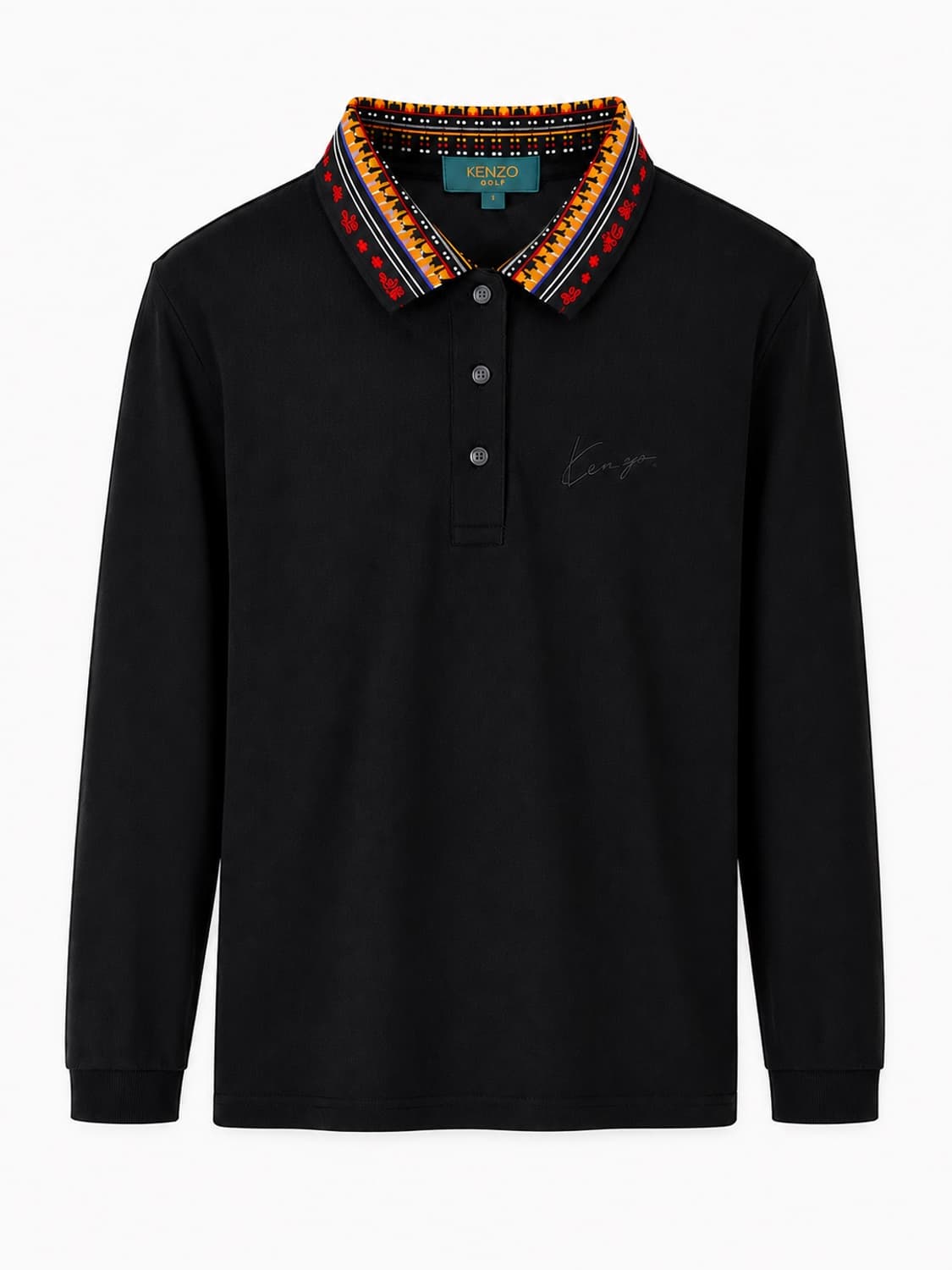 Kenzo_Archive Tribal Long Sleeve Polo 상품이미지1