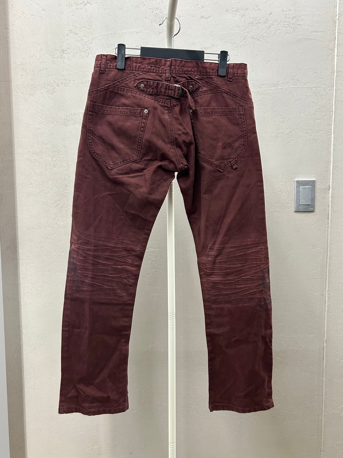 Semantic Design(세만틱 디자인) 버건디 팬츠 상품이미지7