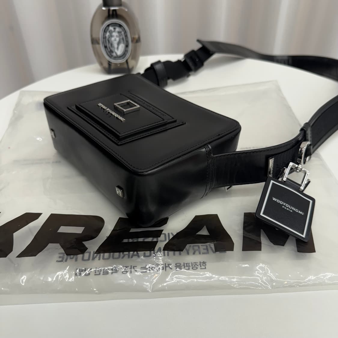 [정품] 우영미 스퀘어 크로스백 블랙 상품이미지4