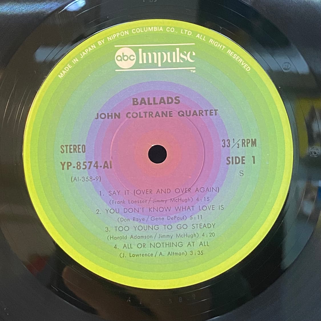 (LP) John Coltrane Quartet - Ballads 상품이미지4