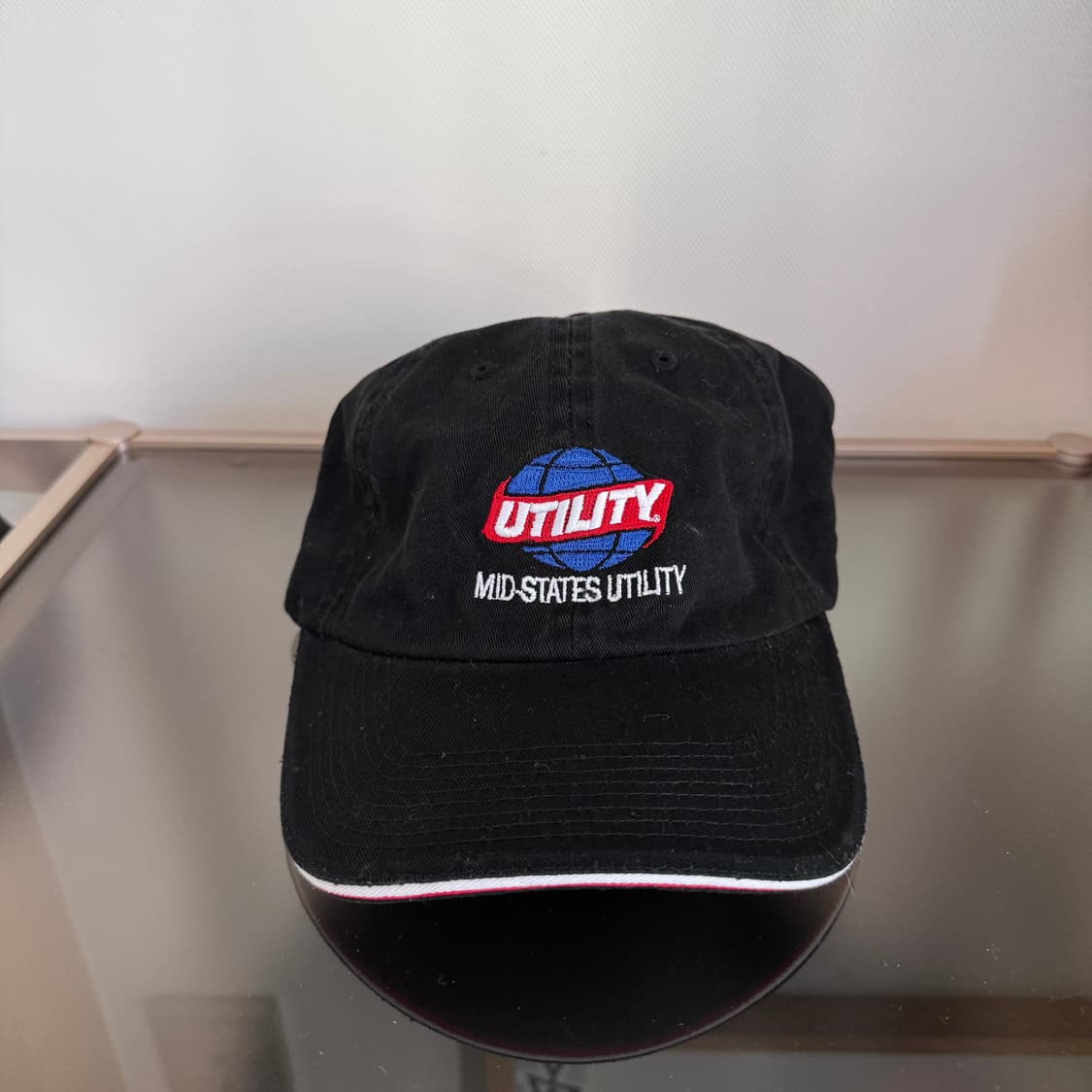 USA unility 빈티지 모자 볼캡 vintage cap 블랙 국기 상품이미지2
