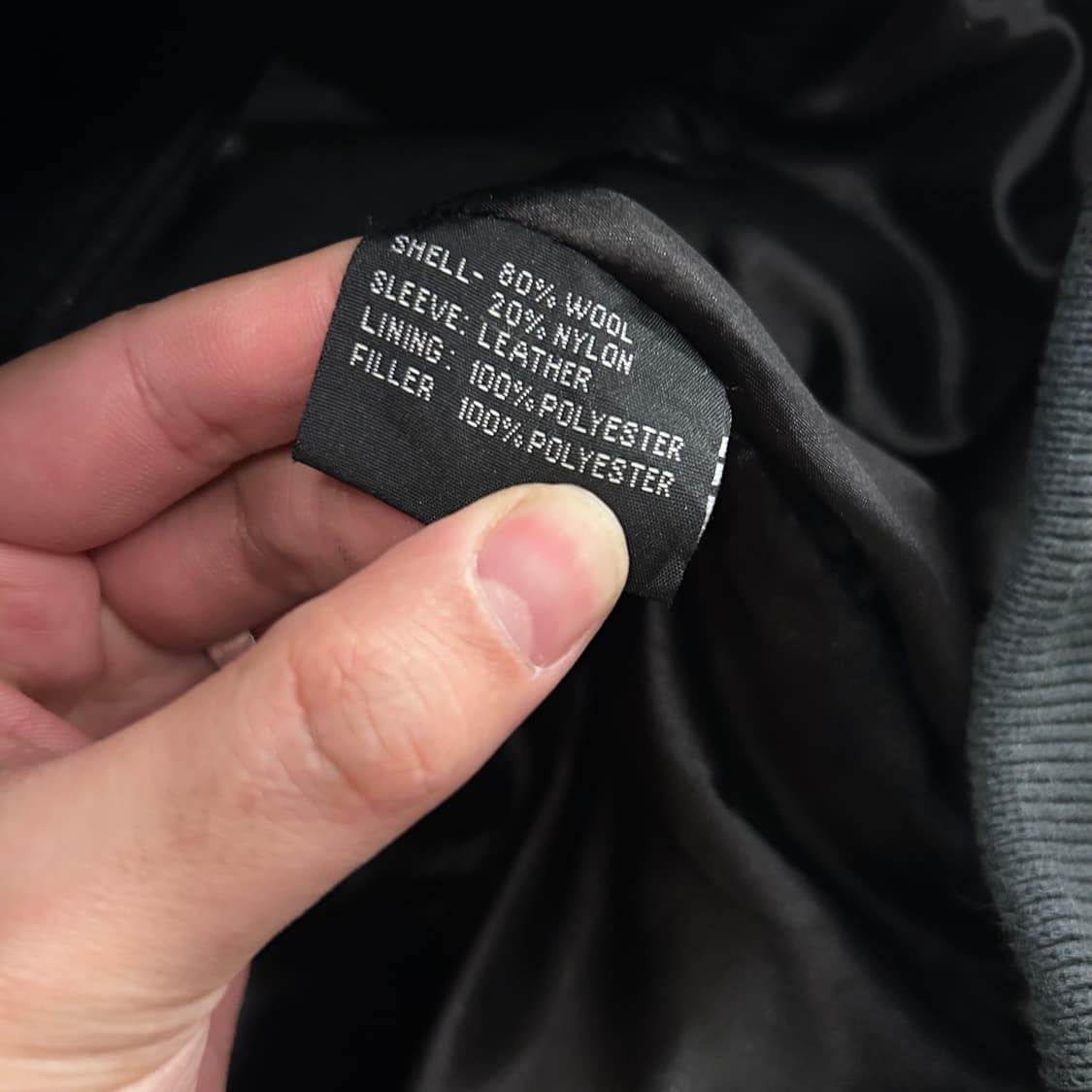 미유키조쿠 울 카우하이드 블루종 자켓 상품이미지4