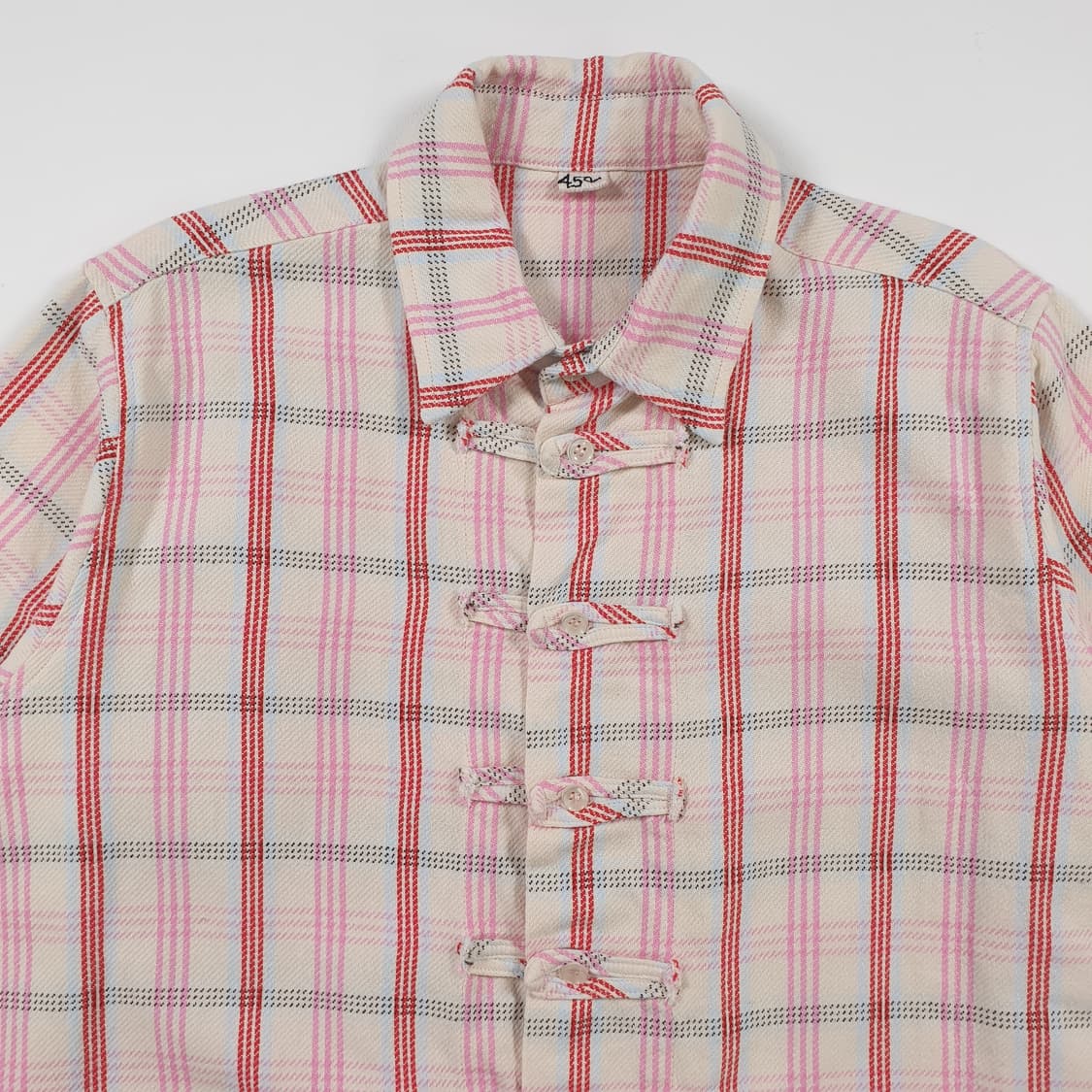 45R 체크무늬 차이나 버튼 셔츠 상품이미지7
