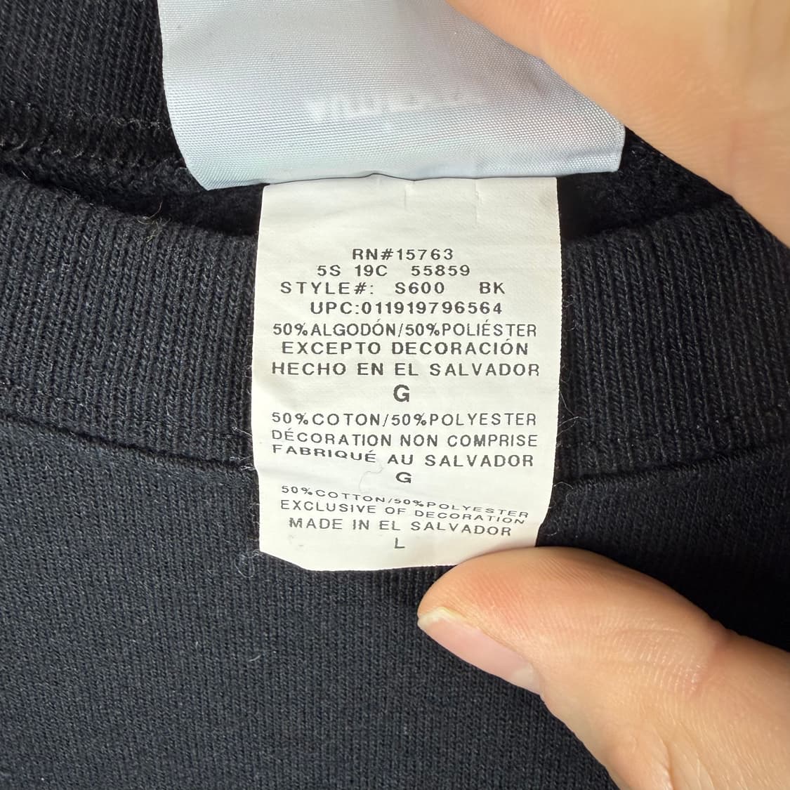 (L) 챔피온 애코 맨투맨 블랙 상품이미지4