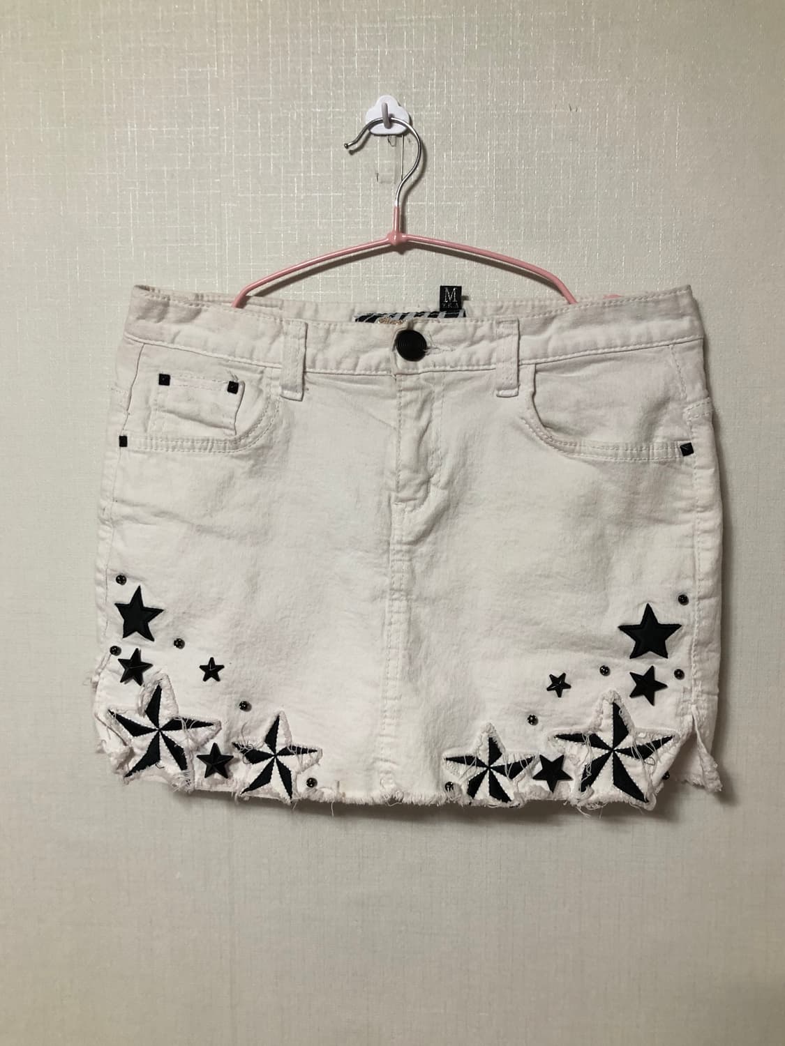 White Star Denim Mini Skirt 상품이미지1