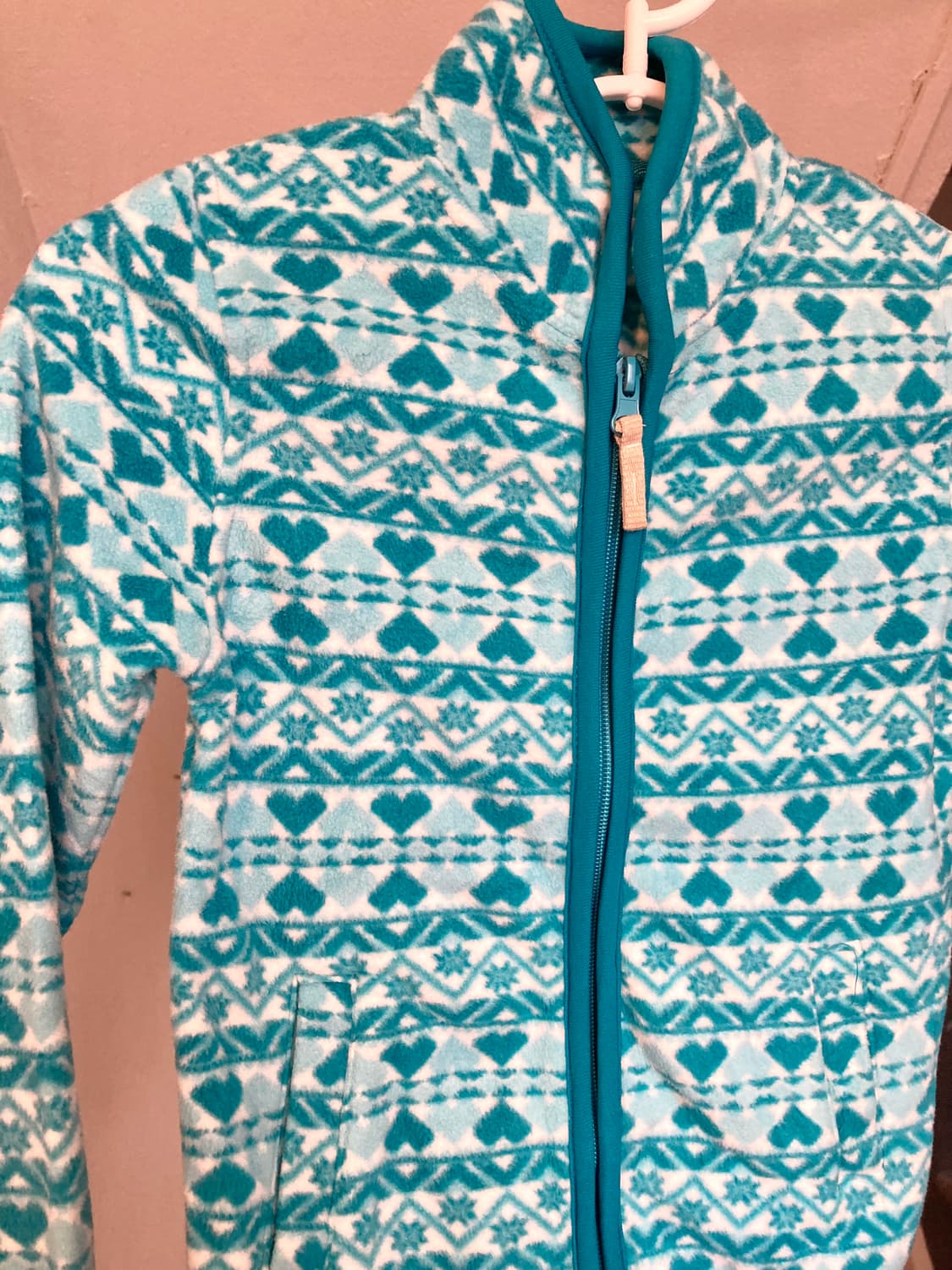 *KIDS* 스카이블루 노르딕 후리스 집업 상품이미지2