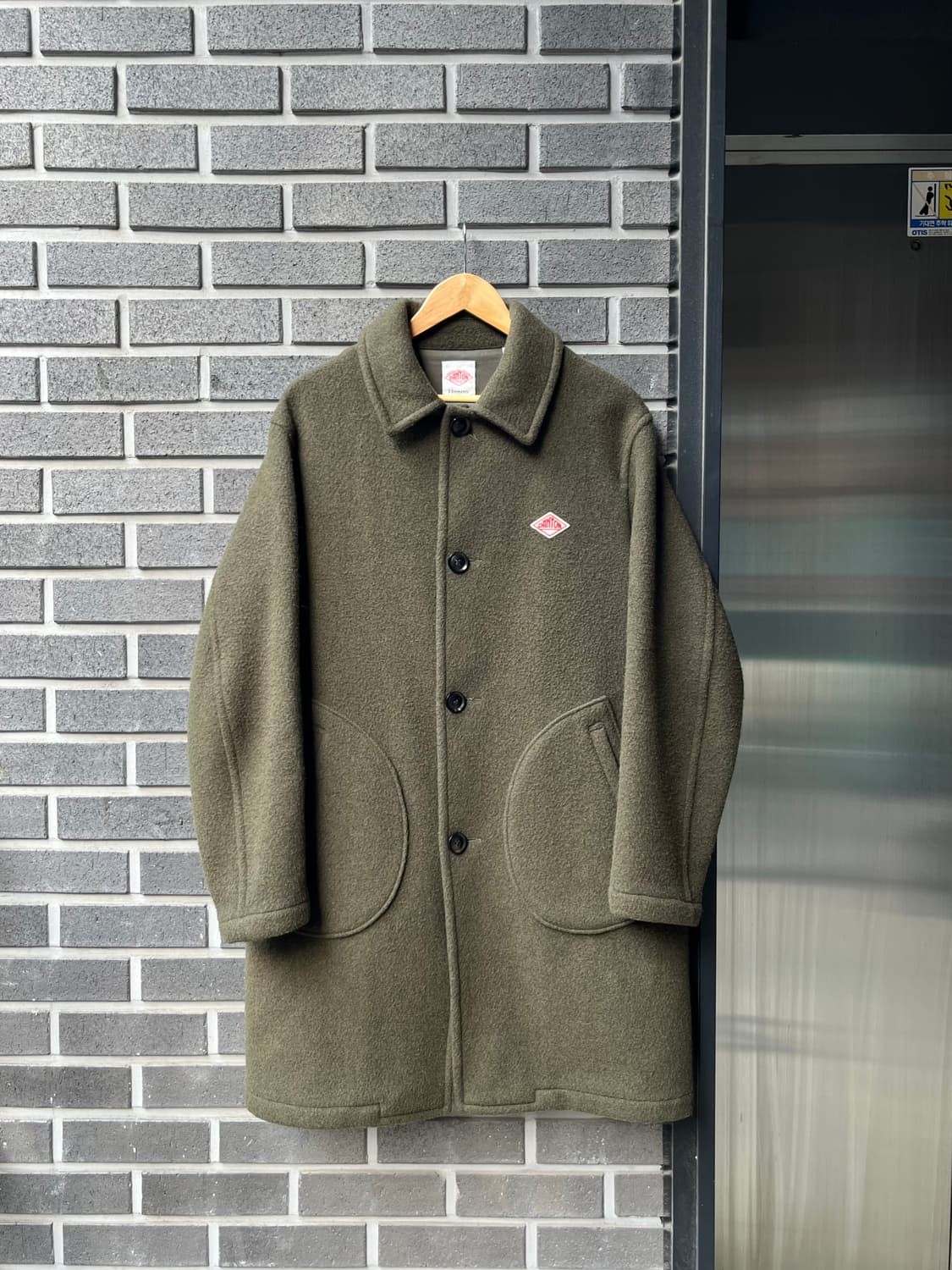 단톤 울 롱코트 다크그린 38 상품이미지1