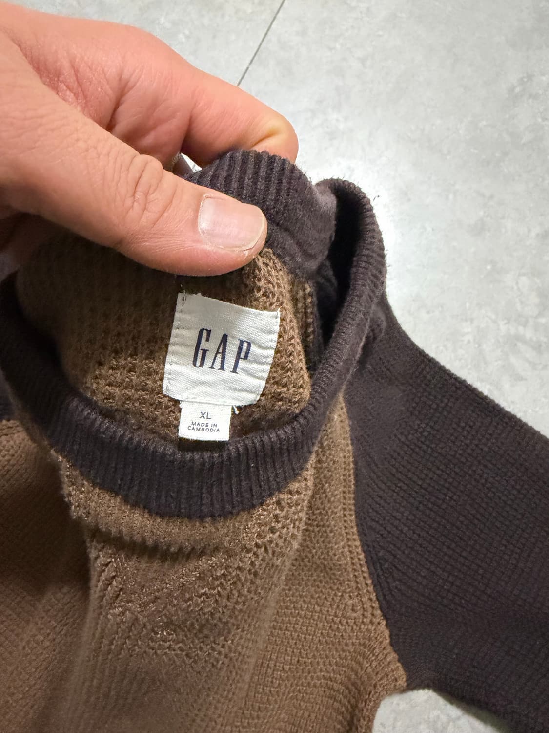 GAP  갭  헤비 코튼 빈티지 와플 니트 105size  상품이미지3