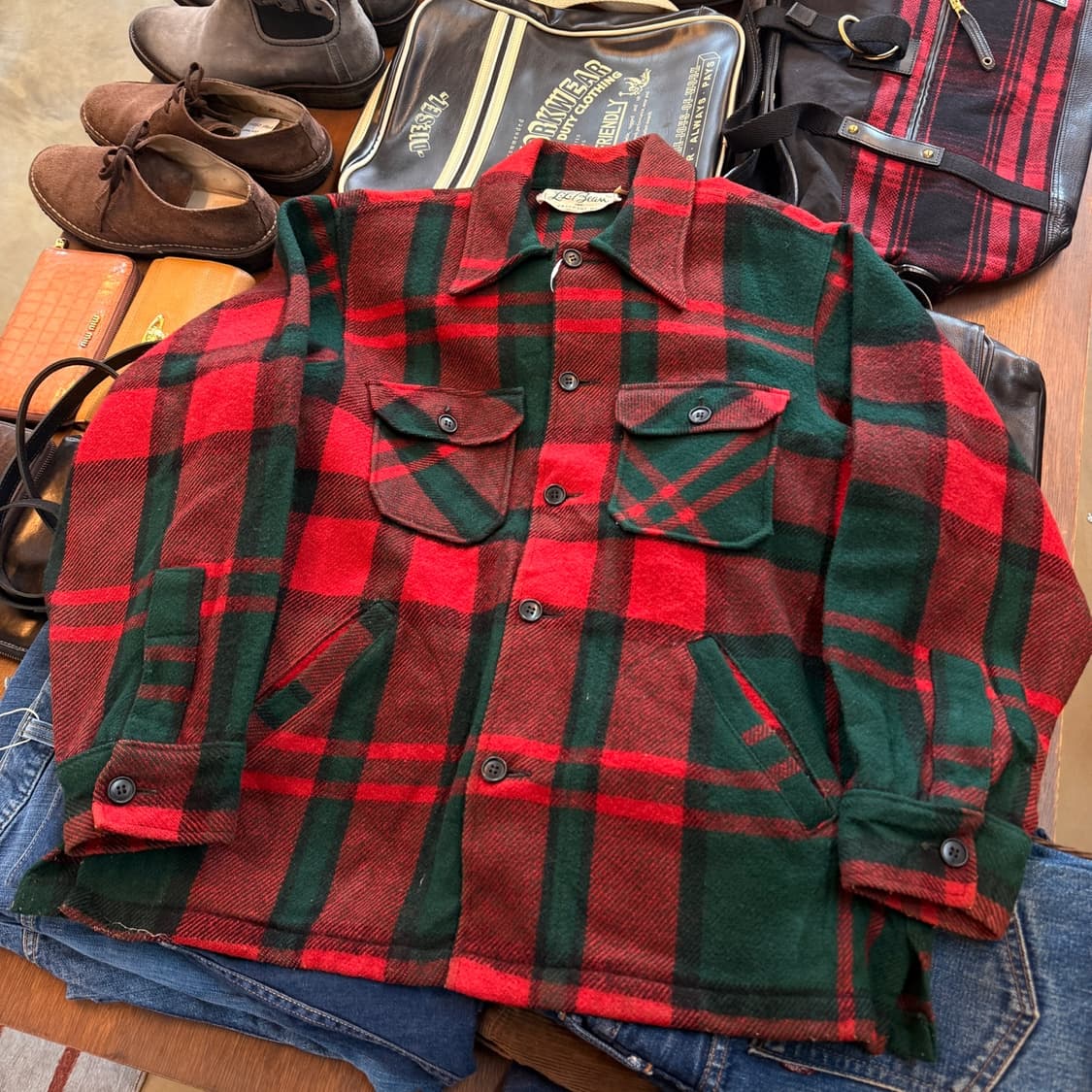 70S 엘엘빈 울 베이스 자켓 L XL 상품이미지1