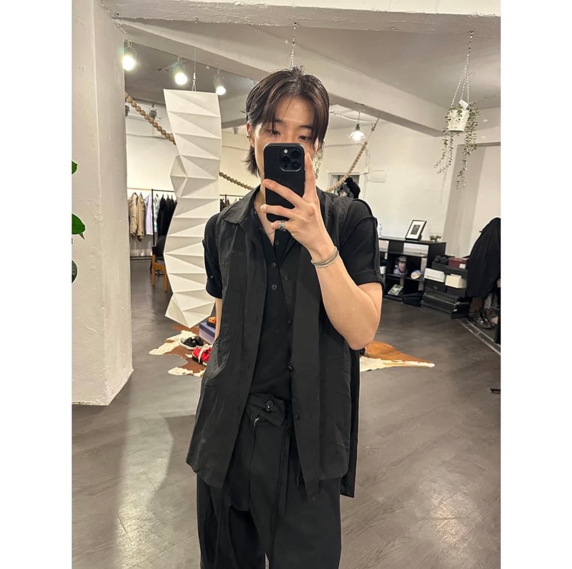 요지야마모토 오버사이즈 베스트 상품이미지1