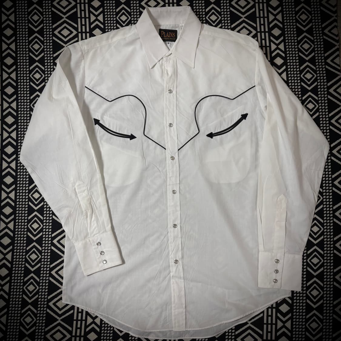  Plains Western Wear White Western Shirt 상품이미지7