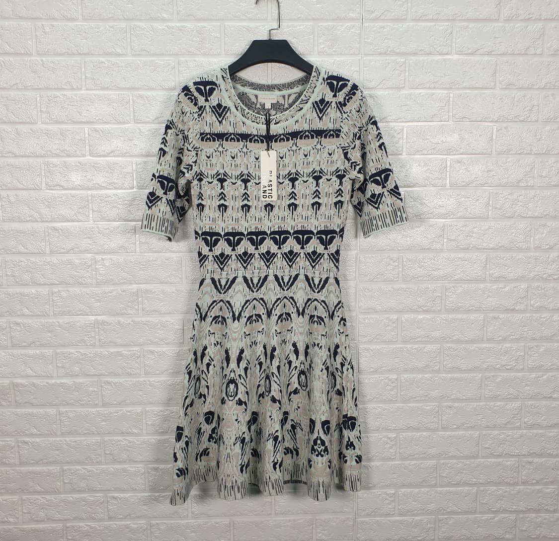 [85]플라스틱아일랜드 패턴 니트 원피스(새상품) 상품이미지1