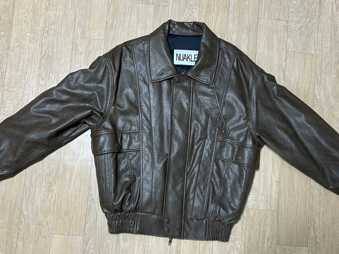 누아클레 vintage crack leather blouson 상품이미지3