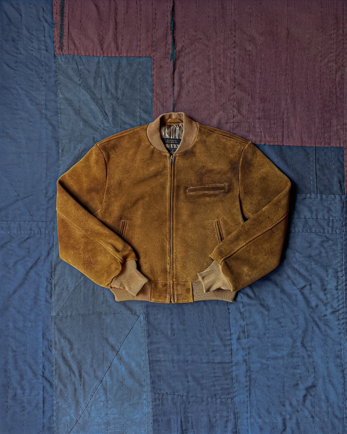 버드노트 티백 스웨이드 봄버 상품이미지1