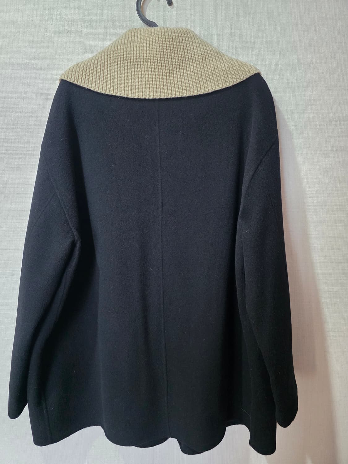 시스템 캐시미어 블랙 코트 상품이미지4