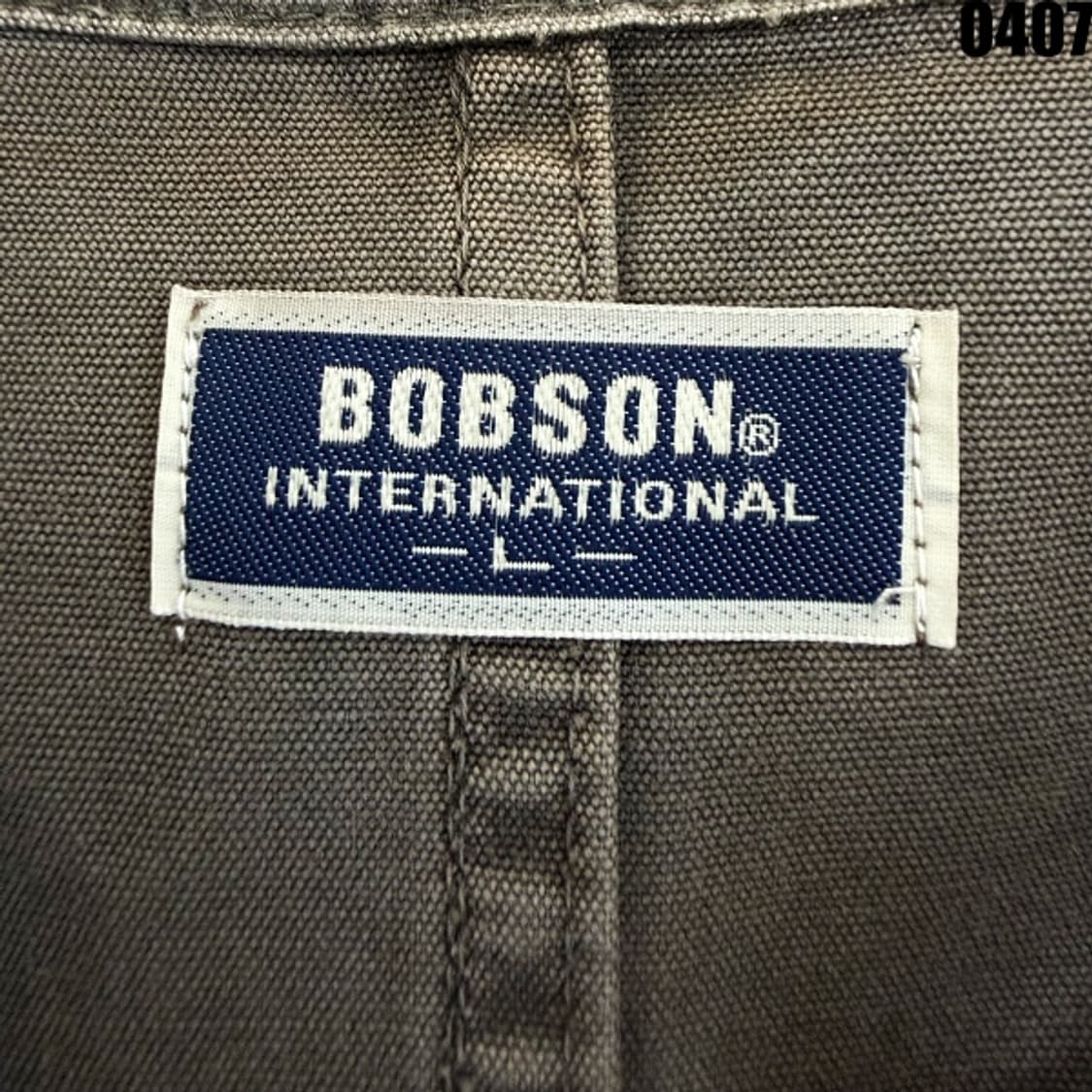 밥슨 인터내셔널 코튼 워크 자켓 L 0407 상품이미지4