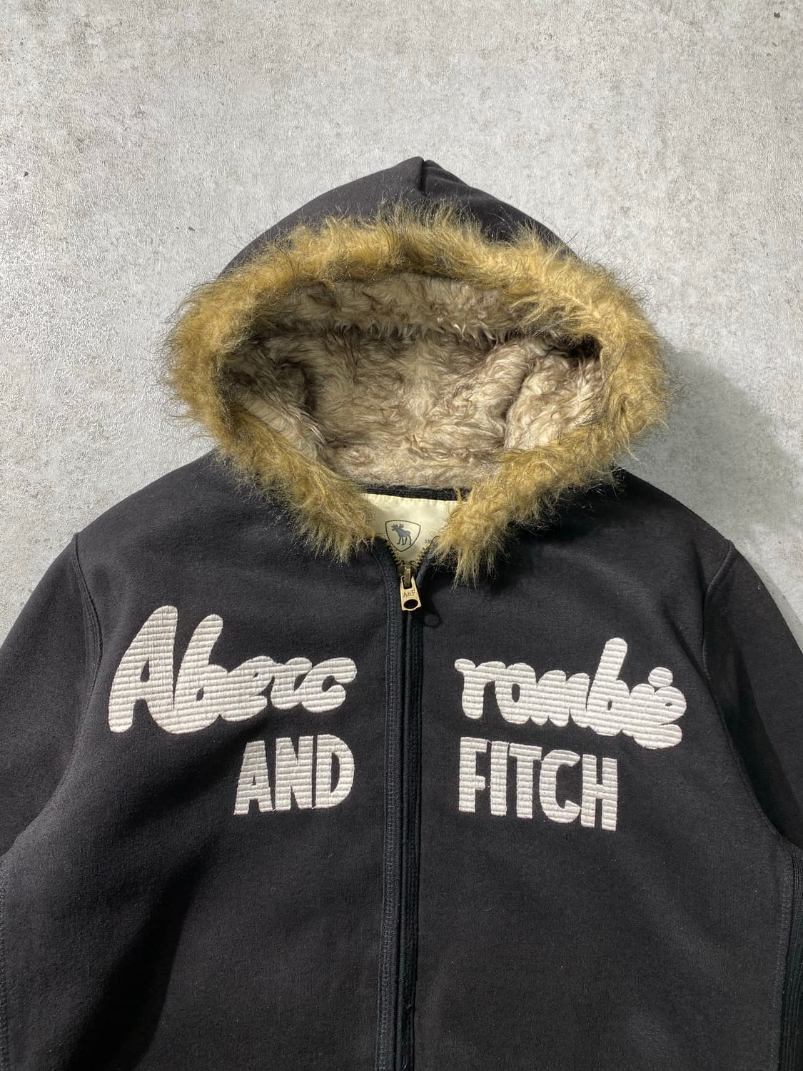 [L] Abercrombie 아베크롬비 퍼 라이닝 후드집업 상품이미지2