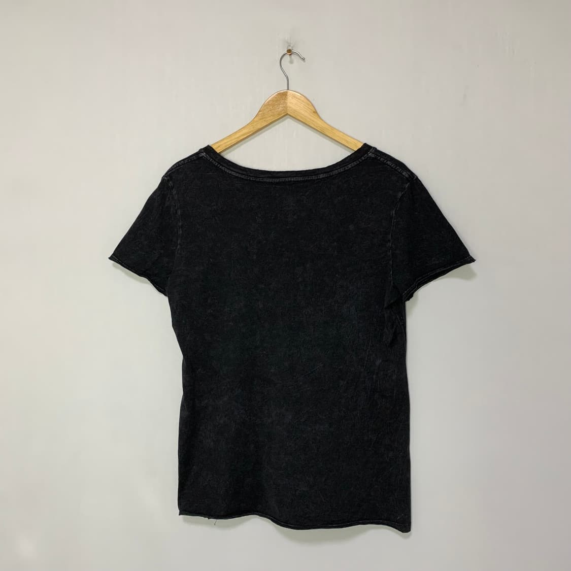 할리데이비슨 빈티지 반팔 티셔츠 스컬 프린팅 워싱 차콜 브이넥 L 상품이미지6