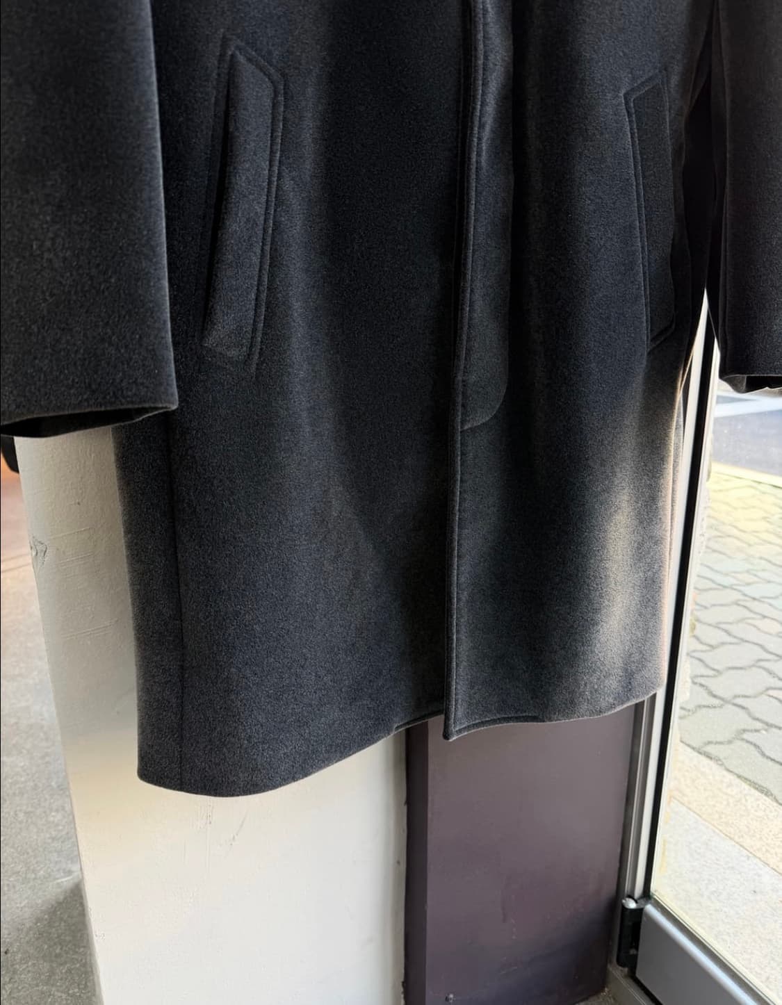 90s 아르마니 벨벳 울 코트 자켓 상품이미지4