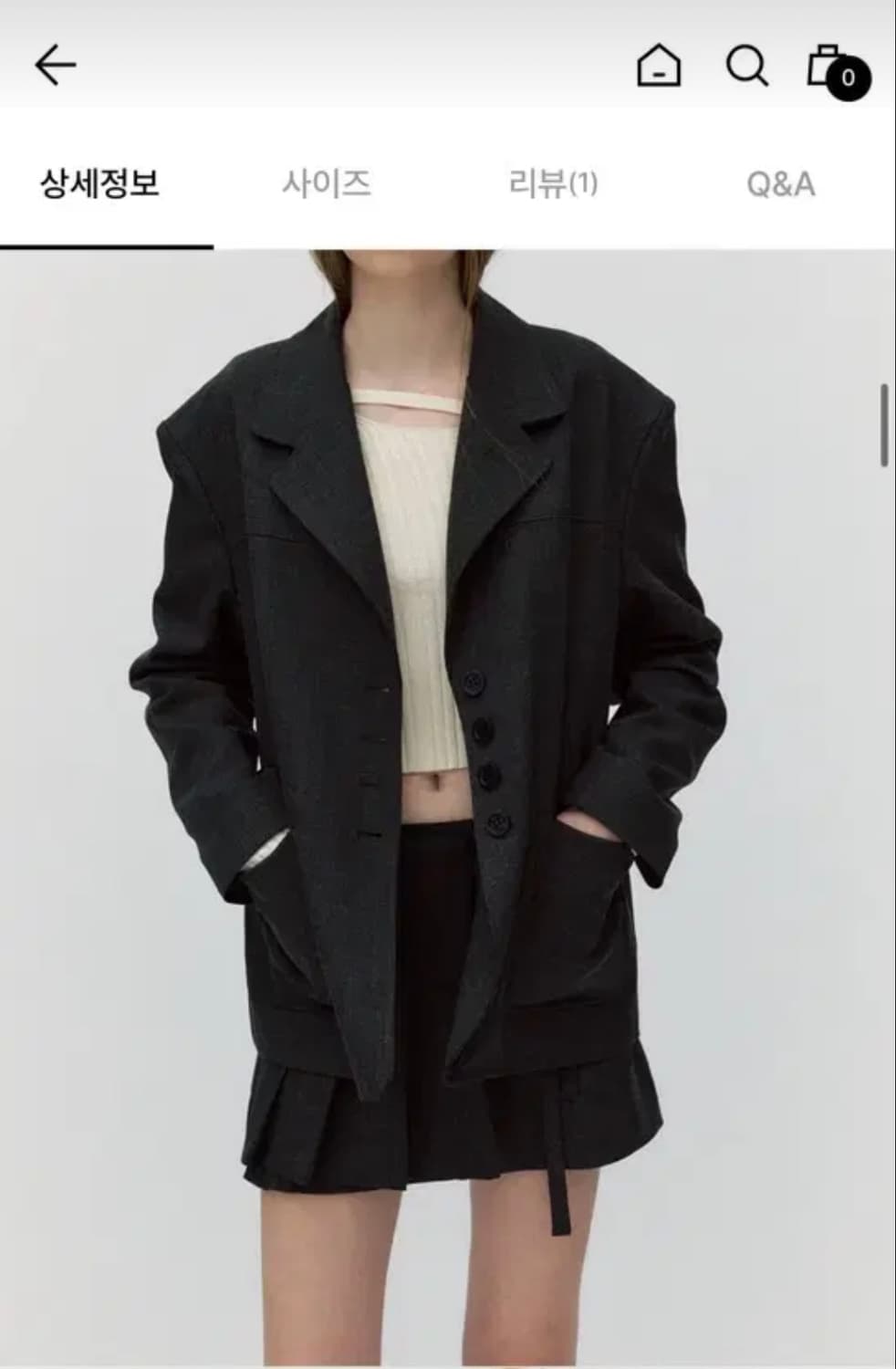 소프트서울 classic 4 button half jacket 상품이미지2