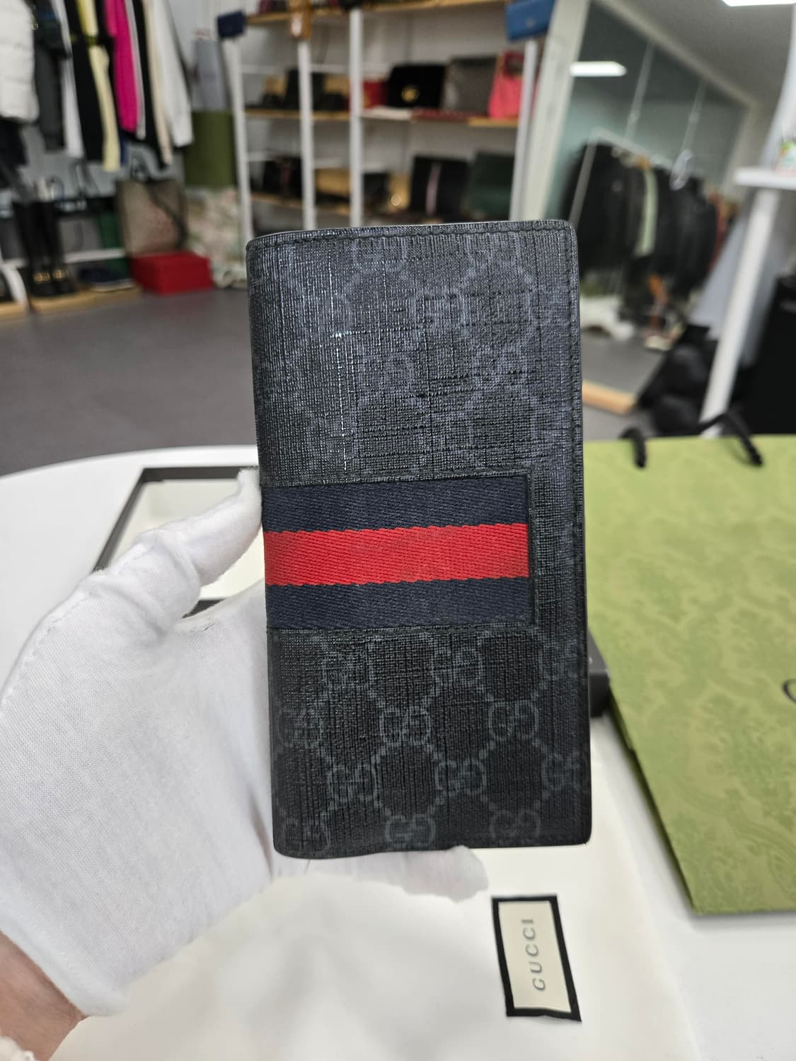 [40%할인] 구찌 수프림 웹삼선 장지갑 상품이미지1